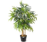 Christow Artificial Potted Bamboo Tree Topiary Decoration - 0.9M