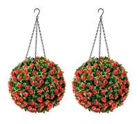 Christow Artificial Rose Topiary Balls