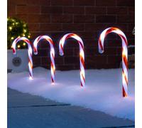 Christow Candy Cane Led Lights Pathway Decorations