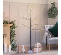 Christow Christmas Artificial Led Birch Tree Snow - 1.8M