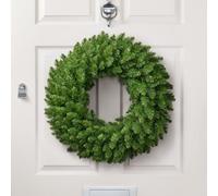 Christow Christmas Artificial Plain Green Wreath 60Cm