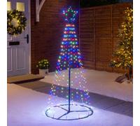 Christow Christmas Micro Led Multi Coloured Maple Tree