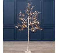 Christow Christmas Pre Lit Led White Birch Twig Tree