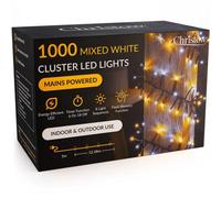Christow Cluster Christmas Tree Lights Indoor Outdoor Timer 480/720/1000/2000/3000 Led