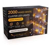 Christow Cluster Christmas Tree Lights Indoor Outdoor Timer 480/720/1000/2000/3000 Led