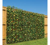 Christow Expanding Artificial Leaf Flower Trellis Garden Screening 1m x 2m in Yellow Christow Yellow
