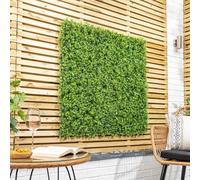 CHRISTOW Garden Foliage Artificial Living Wall Panels, Privacy Screening, Fence Covering Decoration, Indoor Outdoor, Waterproof UV Protected, 1m x 1m (3 Sets of 4 50cm x 50cm)