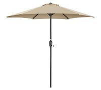 CHRISTOW Garden Parasol Umbrella Polyester Canopy Steel Sunshade With Crank Handle