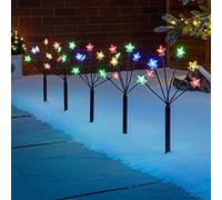 Christow LED Star Branch Path Lights, Set of 5