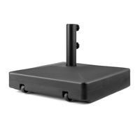 CHRISTOW Parasol Base with Wheels, Weather-Resistant HDPE Resin, Fillable with Water (25kg) or Sand (32kg), Wheeled Garden Umbrella Stand, Fits 38mm to 48mm Poles, 13cm x 50cm x 50cm