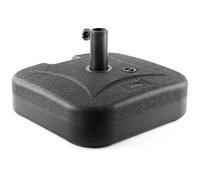 Christow Plastic Parasol Base 30kg Square Garden Umbrella Holder Stand Water Sand Filled in Black Christow Black