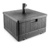 Christow Plastic Parasol Base on Wheels 67kg Wheeled Garden Umbrella Stand Water Sand Christow Multicolor