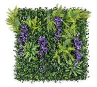 CHRISTOW Purple Wisteria Artificial Living Wall Panels, 1m x 1m, 3 Pack