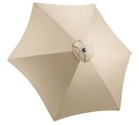 Christow Replacement Parasol Canopy 2.7m Hexagonal 6 Arms UV Protection in Brown Christow Brown