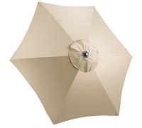 CHRISTOW Replacement Parasol Canopy | Hexagonal Canopy, Fits 6-Rib Parasols, 180gsm Polyester, Vented Design, UPF30+ Protection