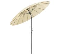 CHRISTOW Shanghai Tilting Parasol | Shanghai-Style Garden Umbrella, Vented Canopy, Crank Handle, Tilt Function, 38mm Steel Pole, 16 Ribs, UPF30+ Protection