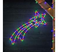 Christow Shooting Star Christmas Light Xmas Decoration Flashing LED Indoor Outdoor L107cm Christow Multicolor