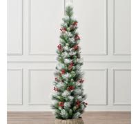 Christow Slim Artificial Snow Cone Berry Tree
