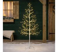 Christow White Birch Twig Tree Micro LED Christmas Decoration Indoor Outdoor 5ft 6ft 7ft in Cool White Christow Cool White 6ft