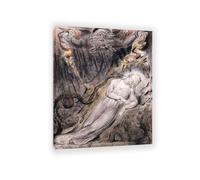 Christ's troubled sleep Paradise William Blake Painting Picture Poster William Blake Home Decor Retro Classical Oil Painting Print Giclee Wall Decor Living room bathroom 90x70cm(35x28in)Frame