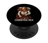 Christus Rex Catholic Christ the King Sacred Heart PopSockets Adhesive PopGrip
