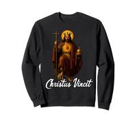 Christus Vincit Catholic Christ the King Sacred Heart Sweatshirt