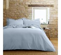 Christy 200TC Organic King Fitted Sheet | Classic Blue | 100% Certified Organic Cotton Bedding | Super Soft and Smooth Bed Linen