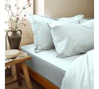 Christy 200TC Organic Single Fitted Sheet | Duck Egg Green| 100% Certified Organic Cotton Bedding | Super Soft and Smooth Bed Linen