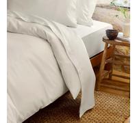 Christy 200TC Organic Single Flat Sheet | Ivory Off-White | 100% Certified Organic Cotton Bedding | Super Soft and Smooth Bed Linen
