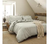 Christy 200TC Organic Super King Duvet Cover Set | Pebble Beige | 100% Certified Organic Cotton Bedding | Super Soft and Smooth Bed Linen
