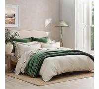 Christy 400TC King Size Duvet Cover Set | Champagne Beige | 100% Cotton | Silky Smooth and Soft Bed Linen | Luxury 400 Thread Count King Size Quilt Cover Set