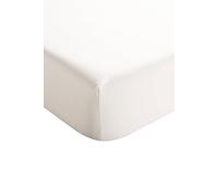 Christy Double Deep Fitted Sheets | 400TC Luxury Bedding | Ivory White | 100% Cotton Sateen | Soft Silky Bed Linen