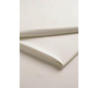 CHRISTY 400TC Luxury Cotton Sateen Plain Dye Bedding Flat Sheets in Cream | Size: King Flat Christy Cream King Flat