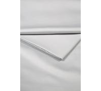 CHRISTY 400TC Luxury Cotton Sateen Plain Dye Bedding Flat Sheets in Light Grey | Size: Super King Flat Christy Light Grey Super King Flat