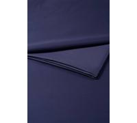 400TC Luxury Cotton Sateen Plain Dye Bedding Flat Sheets Christy Navy King Flat