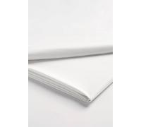 Christy Double Flat Bed Sheets | 400TC Luxury Bedding | White | 100% Cotton Sateen | Soft Silky Bed Linen