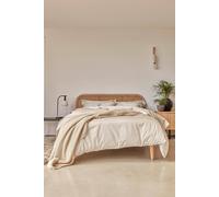 Christy 400TC Double Duvet Cover Set | Linen Colour | 100% Cotton | Silky Smooth and Soft Bed Linen | Luxury 400 Thread Count Double Quilt Cover Set
