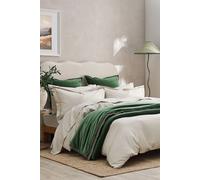 CHRISTY 400TC Luxury Cotton Sateen Plain Dye Duvet Cover Sets in Light Beige | Size: Super King Christy Light Beige Super King