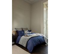 Christy 400TC Single Duvet Cover Set | Navy Blue | 100% Cotton | Silky Smooth and Soft Bed Linen | Luxury 400 Thread Count Single Quilt Cover Set