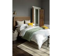 Christy 400TC Double Duvet Cover Set | White | 100% Cotton | Silky Smooth and Soft Bed Linen | Luxury 400 Thread Count Double Quilt Cover Set