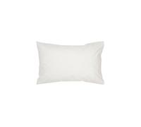 CHRISTY 400TC Luxury Cotton Sateen Plain Dye King Pillowcases Pair in Ivory Christy Ivory King