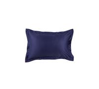 CHRISTY 400TC Luxury Cotton Sateen Plain Dye Oxford Pillowcases Pair in Navy Christy Navy