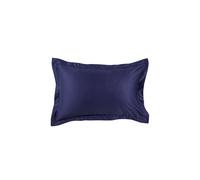 400TC Luxury Cotton Sateen Plain Dye Oxford Pillowcases Pair Christy Navy One Size