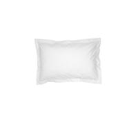 CHRISTY 400TC Luxury Cotton Sateen Plain Dye Oxford Pillowcases Pair in White Christy White
