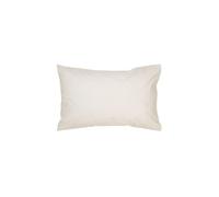 CHRISTY 400TC Luxury Cotton Sateen Plain Dye Pillowcases Pair in Cream Christy Cream