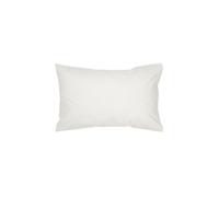 CHRISTY 400TC Luxury Cotton Sateen Plain Dye Pillowcases Pair in Ivory Christy Ivory
