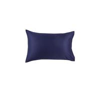 Christy Standard Pillowcases 2 Pack | 400TC Luxury Bedding | Navy Blue Pillow Case Pair | 100% Cotton Sateen | Soft Silky Bed Linen