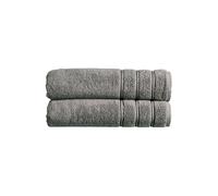 'Antalya' 100% Turkish Cotton 2 Piece Luxury Bath Sheet Set Christy Grey One Size