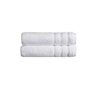Christy Antalya Large Bath Sheets | Set of 2 | 100% Turkish Cotton | 600GSM | Soft Plush Luxury Bath Towels | 90cm x 150cm | Quick Dry | White