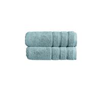 CHRISTY 'Antalya' 100% Turkish Cotton 2 Piece Luxury Bath Towel Set in Pale Blue Christy Pale Blue